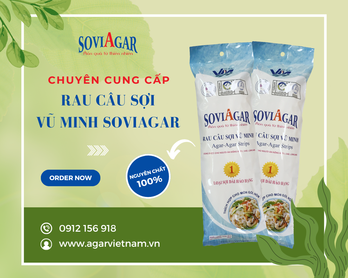 Rau Câu Sợi Vũ Minh SoviAgar - Đặc Sản Hải Phòng, Chất Lượng Hảo Hạng