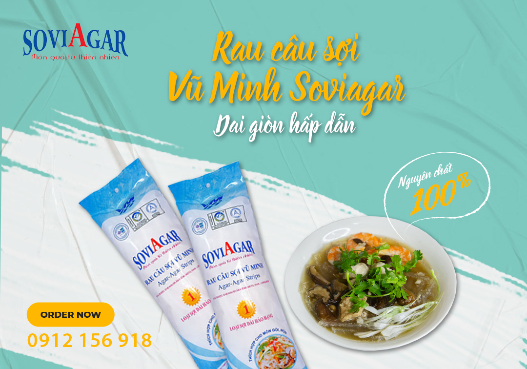 Giòn Dai Mát Lành - Sống Khỏe Sống Đẹp Với Rau Câu Sợi Vũ Minh Soviagar