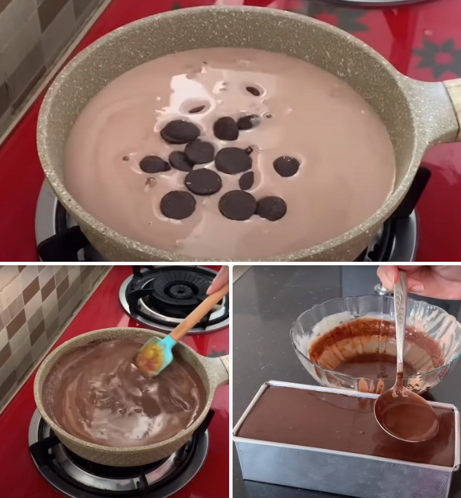 Các bước làm lớp pudding socola- Agar Việt Nam Vũ Minh