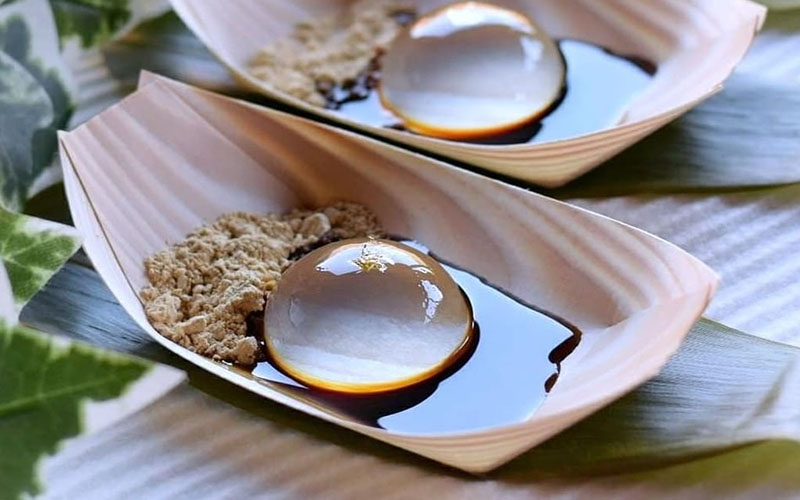 Món bánh mochi giọt nước trong veo, thanh mát làm từ bột SoviAgar Vũ Minh 