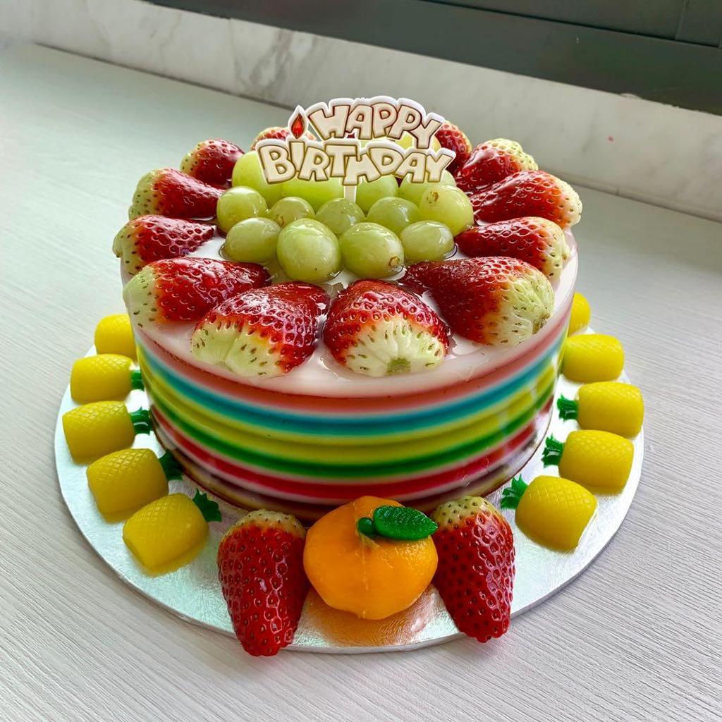 Fruit pull money jelly agar agar cake, Food & Drinks, Homemade Bakes on Carousell