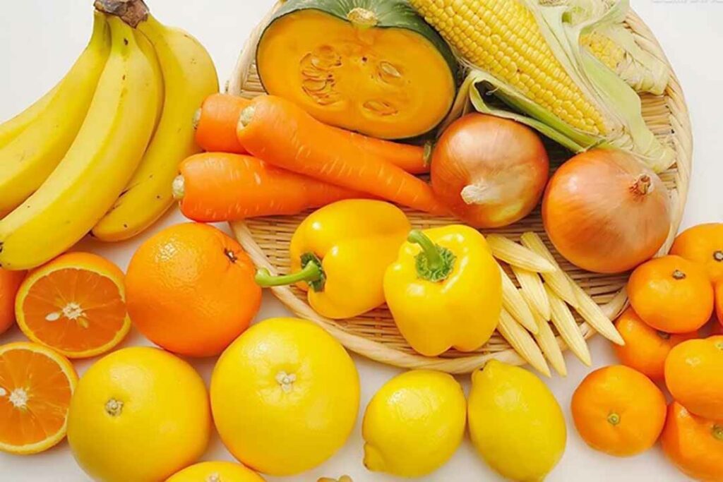 Nhóm thực phẩm màu vàng và cam