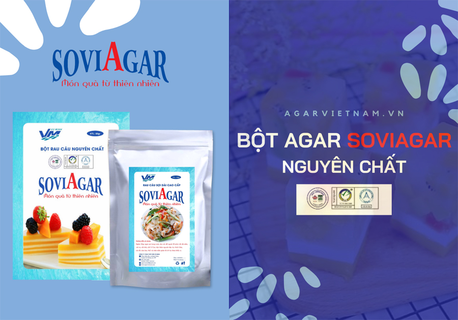 Địa chỉ cung cấp bột rau câu nguyên chất, bột agar-agar Vũ Minh SoviAgar uy tín tại Hải Phòng