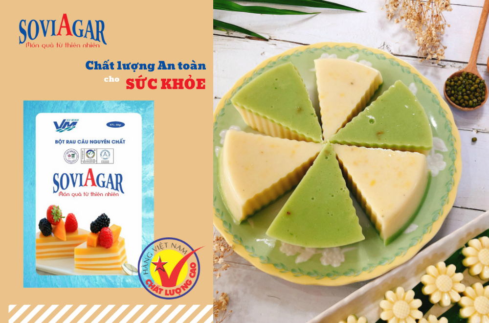 Bột agar - agar Vũ Minh SoviAgar chất lượng, an toàn cho sức khỏe