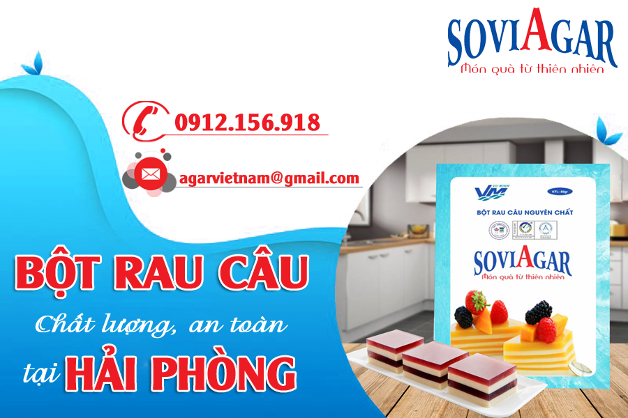 Mua bột rau câu chất lượng, an toàn ở đâu tại Hải Phòng?