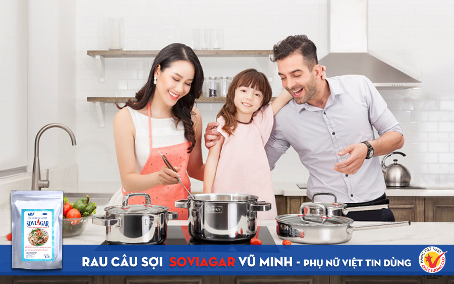 Vì sao người dân ưa thích rau câu sợi giòn Vũ Minh Soviagar?