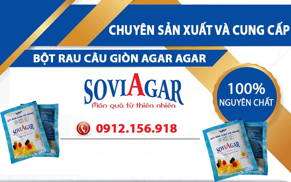 Chuyên sản xuất và cung cấp bột rau câu giòn Agar-agar nguyên chất