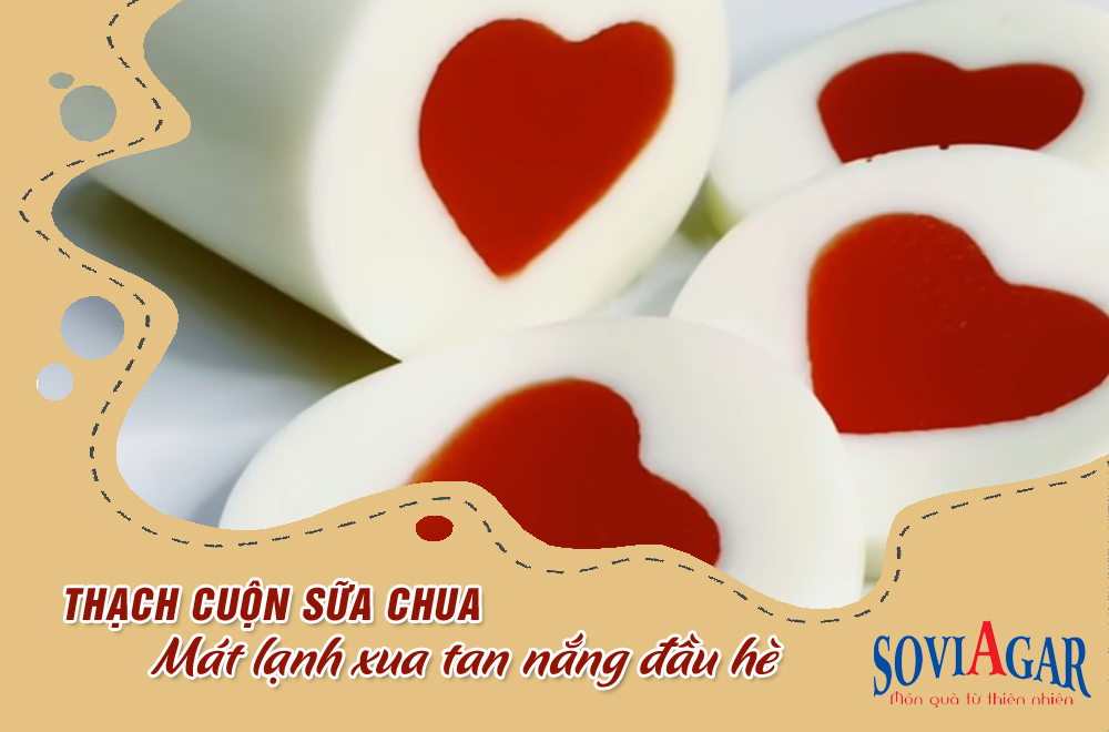 Làm thạch cuộn sữa chua mát lạnh xua tan nắng hè