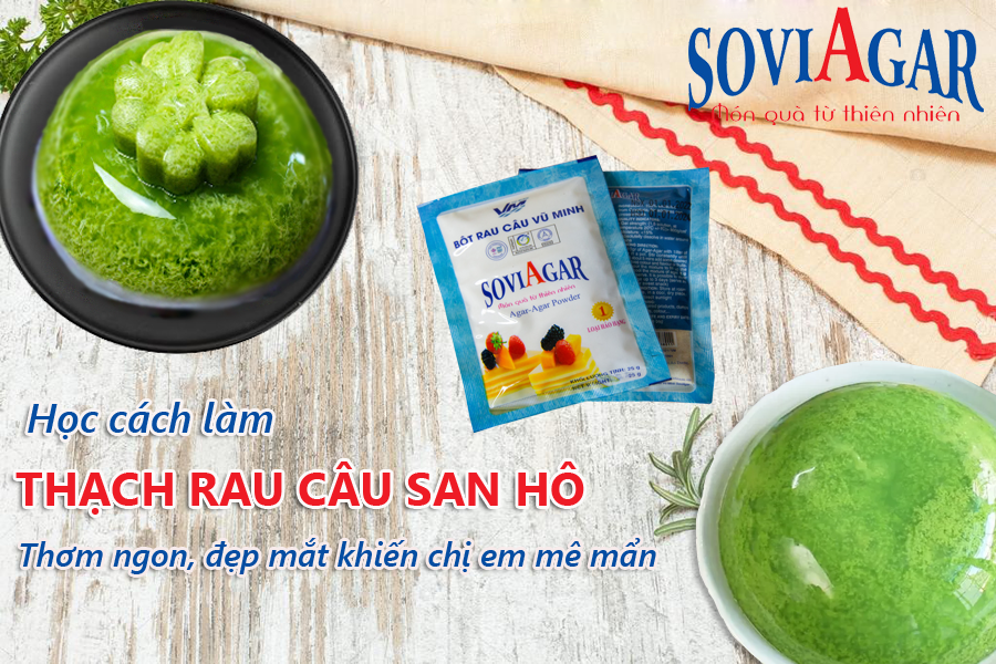 Học cách làm thạch rau câu san hô, thơm ngon, đẹp mắt