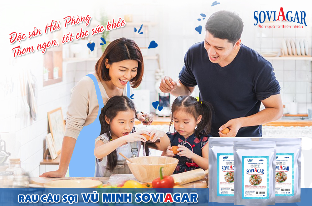 Rau câu sợi dài Vũ minh Soviagar - Đặc sản Hải Phòng thơm ngon, tốt cho sức khỏe