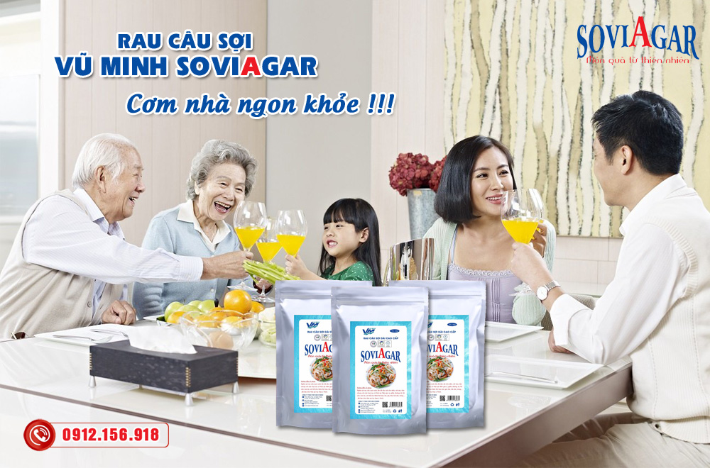 Rau câu sợi dài Vũ Minh Soviagar - Đặc sản Hải Phòng thơm ngon, tốt cho sức khỏe