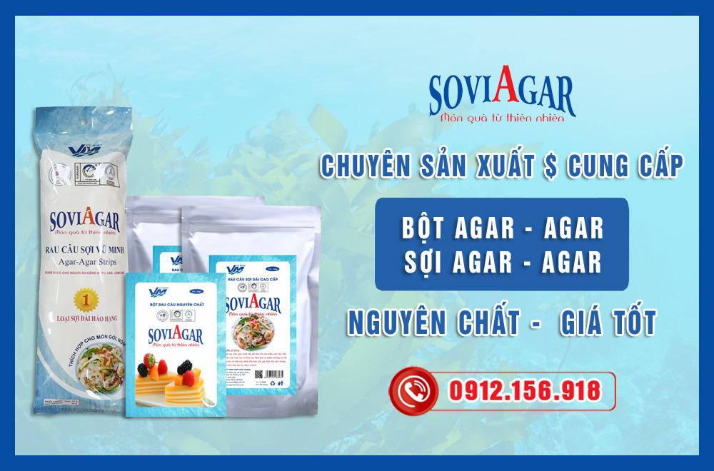 Vũ Minh Soviagar tìm đại lý phân phối bột agar-agar, sợi agar- agrar giá tốt toàn quốc