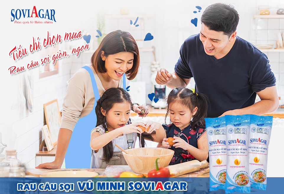 Tiêu chí chọn mua rau câu sợi chất lượng của mẹ Việt