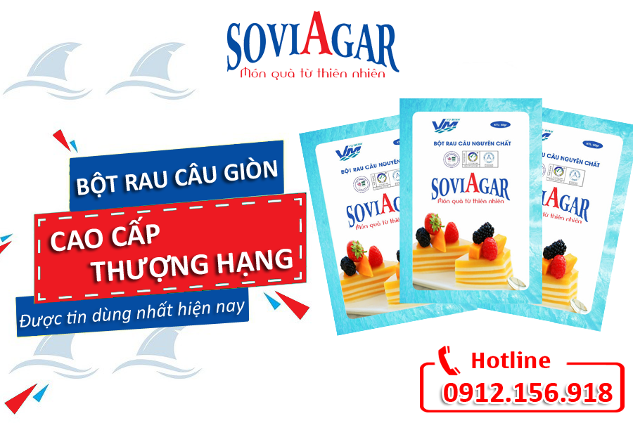 Phân phối đặc sản Hải Phòng được yêu thích nhất - Bột rau câu Vũ Minh Soviagar