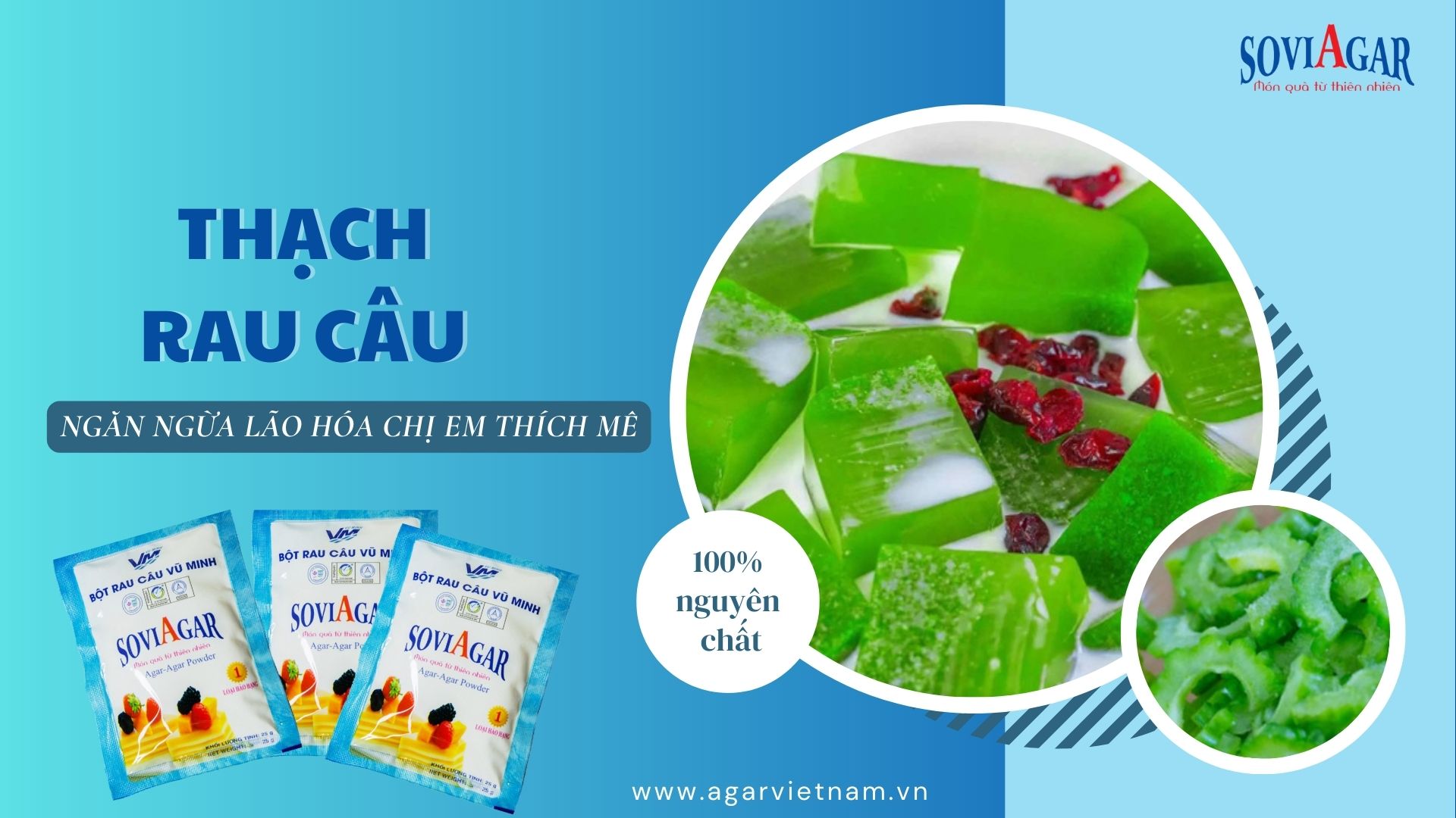 Lạ miệng với thạch mướp đắng ngăn ngừa lão hóa, ngăn ngừa lão hóa, chị em thích mê