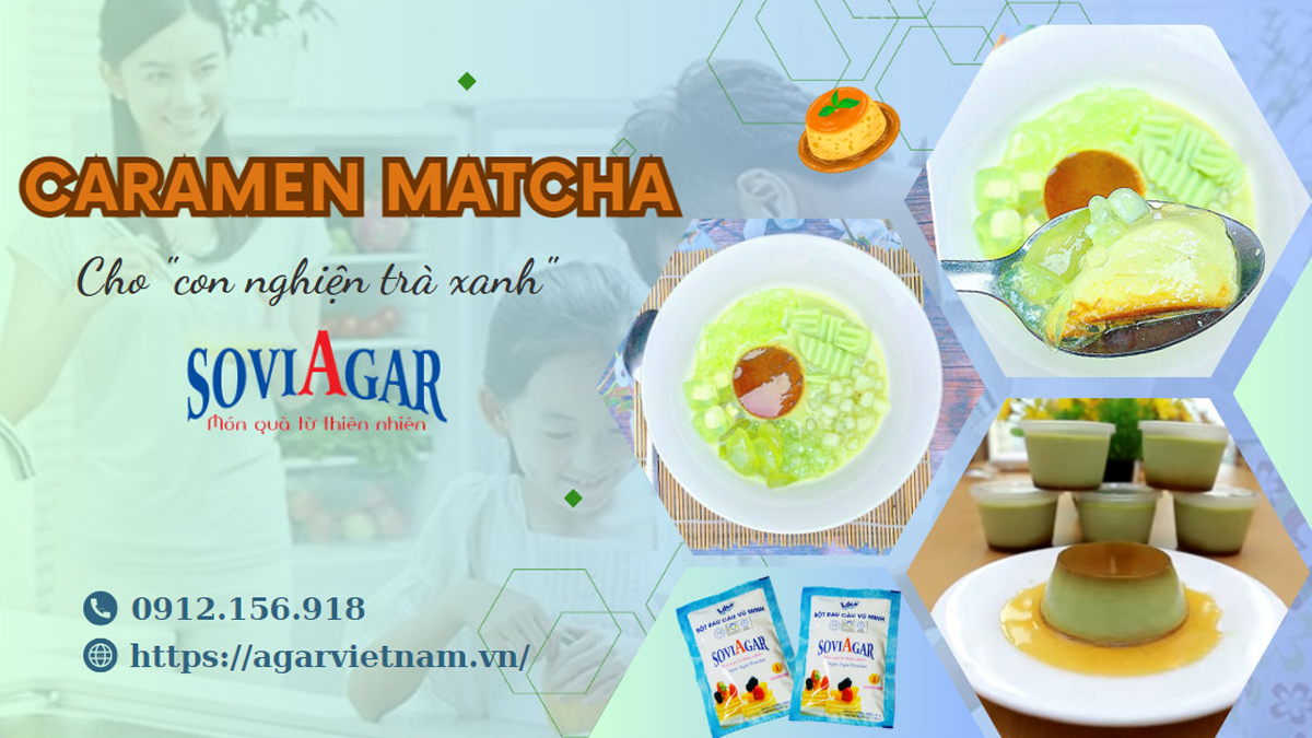 Cách làm Caramen Matcha cho “con nghiện trà xanh”