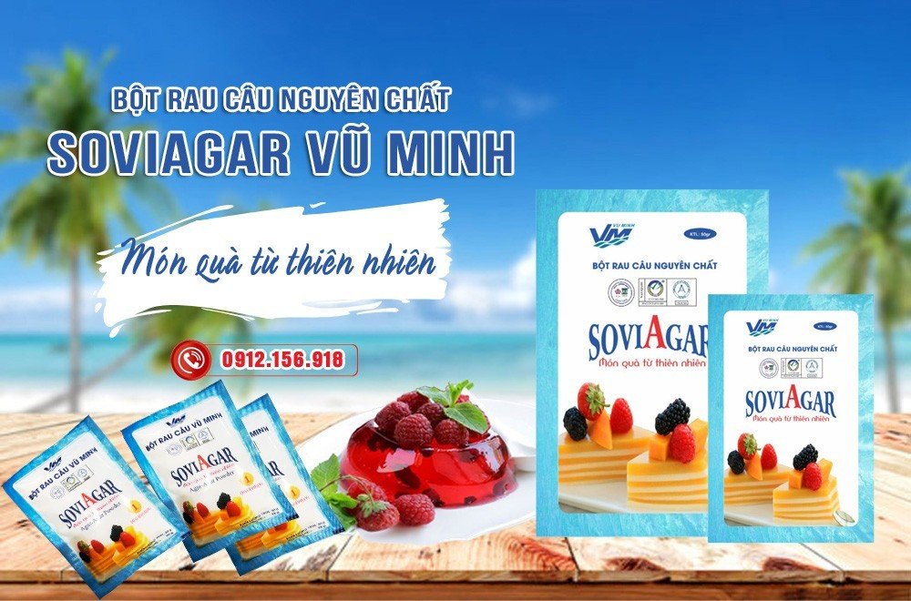 Bột rau câu giòn đáng mua nhất hiện nay | Bột agar - agar Vũ Minh