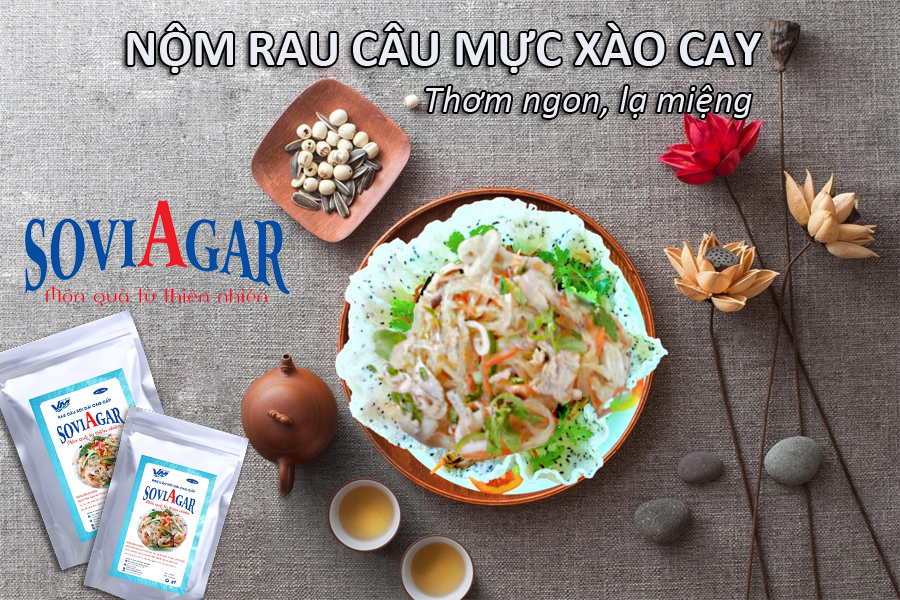 Nộm rau câu sợi Vũ Minh Soviagar -  đổi vị cho bữa cơm thêm ngon miệng