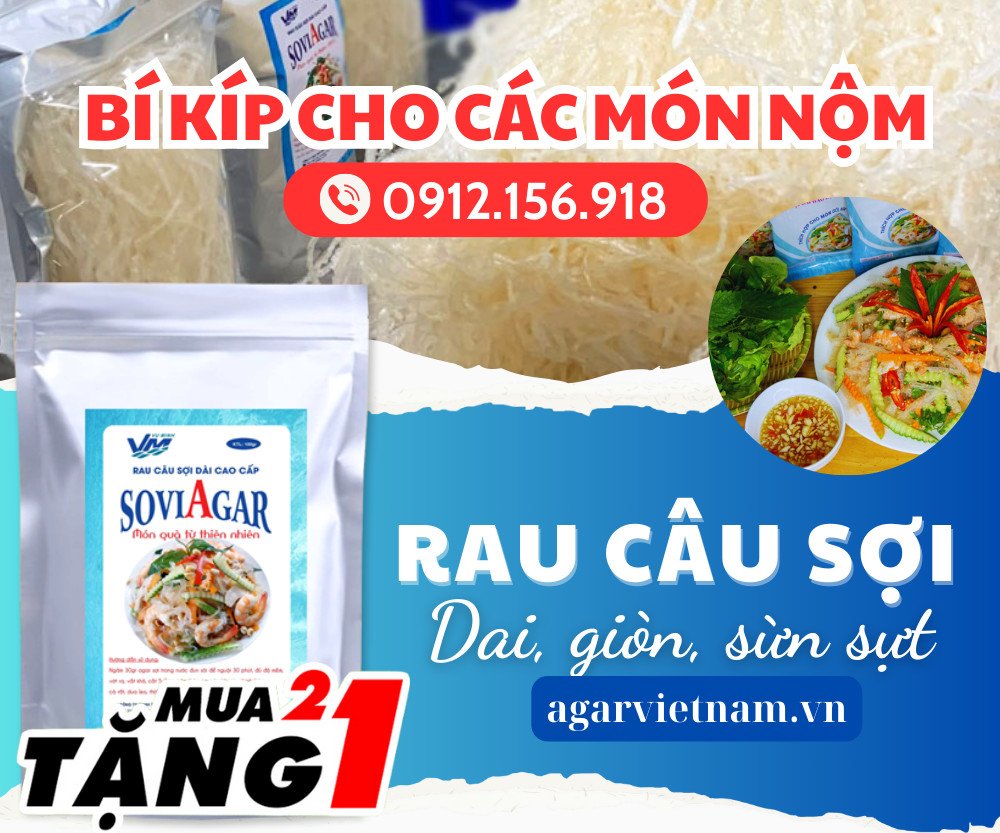 Rau câu sợi Vũ Minh Soviagar - Đặc sản Hải Phòng không thể bỏ qua