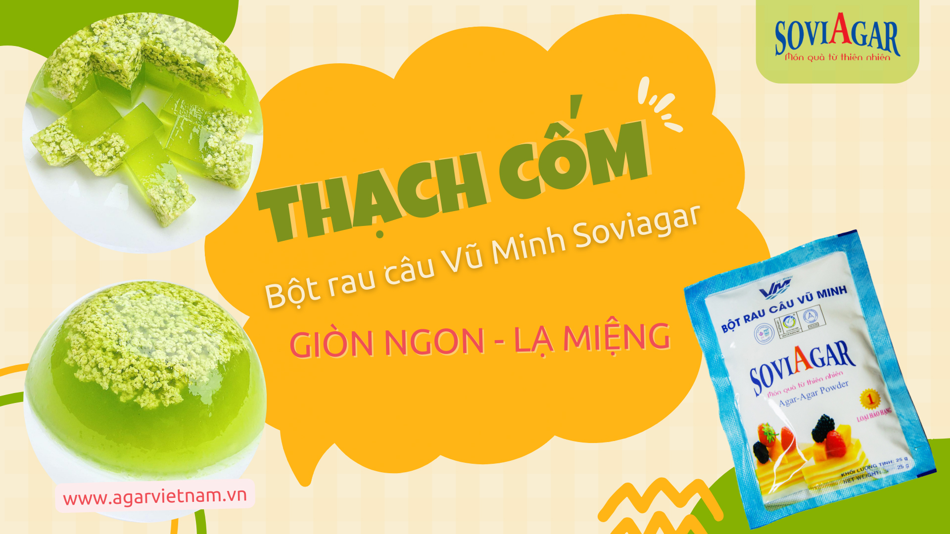 Mê mẩn món thạch cốm trong veo, lạ miệng mà ngon bất ngờ