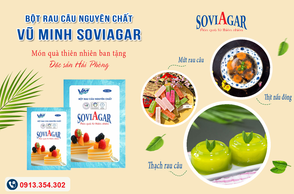 ﻿Chất Lượng Đỉnh Cao Từ Thiên Nhiên - Bột Rau Câu Vũ Minh Soviagar