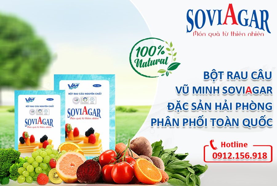 Bột Rau Câu Vũ Minh Soviagar - Tinh Hoa Từ Thiên Nhiên, Thỏa Sức Sáng Tạo