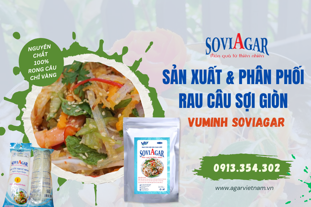 Rau Câu Sợi Vũ Minh Soviagar - Đặc Sản Hải Phòng, Giòn Ngon Độc Đáo