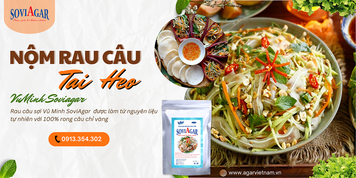 Nộm Rau Câu Tai Heo – Món Ngon Giòn Sần Sật, Hấp Dẫn Khó Cưỡng