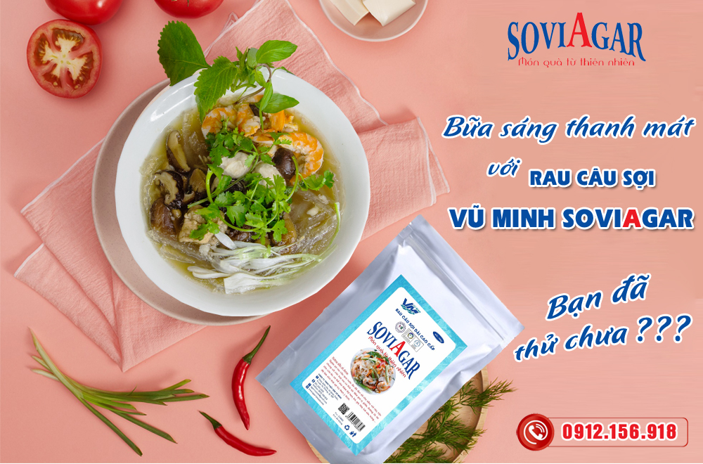 Rau câu sợi dài tinh tế Vũ Minh Soviagar -  Vị ngon tự nhiên