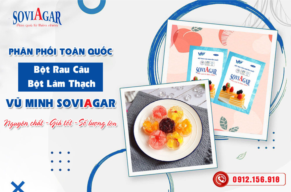 Bột Rau Câu Vũ Minh Soviagar - Chất Lượng Vượt Trội, Vị Ngon Khó Cưỡng