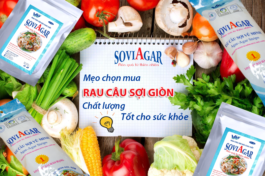 Cách Chọn Rau Câu Sợi Vũ Minh SoviAgar Giòn Ngon Chuẩn Vị