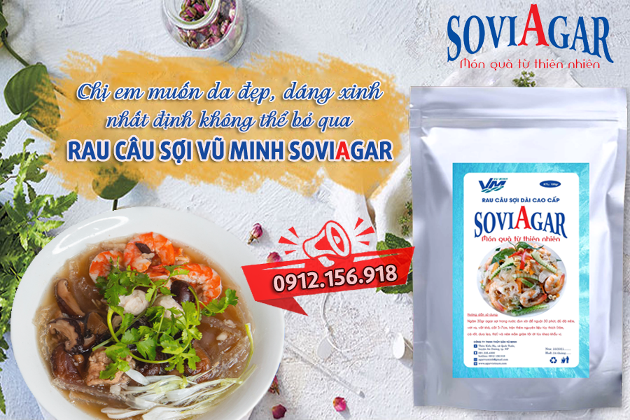 Dáng Xinh, Da Đẹp Nhờ Rau Câu Sợi Vũ Minh SoviAgar – Bí Quyết Từ Thiên Nhiên