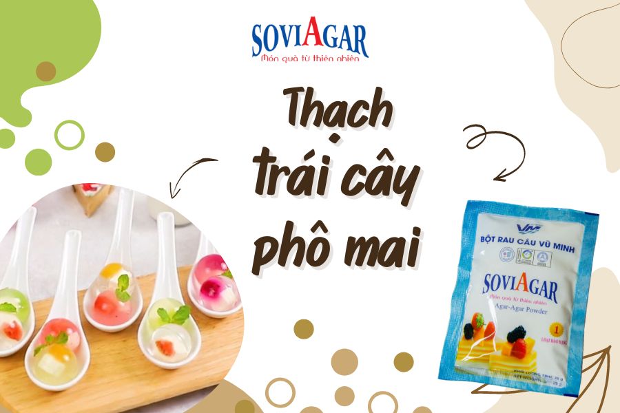 Thạch Phô Mai Trái Cây – Kết Hợp Hoàn Hảo Giữa Vị Chua Ngọt Và Béo Ngậy