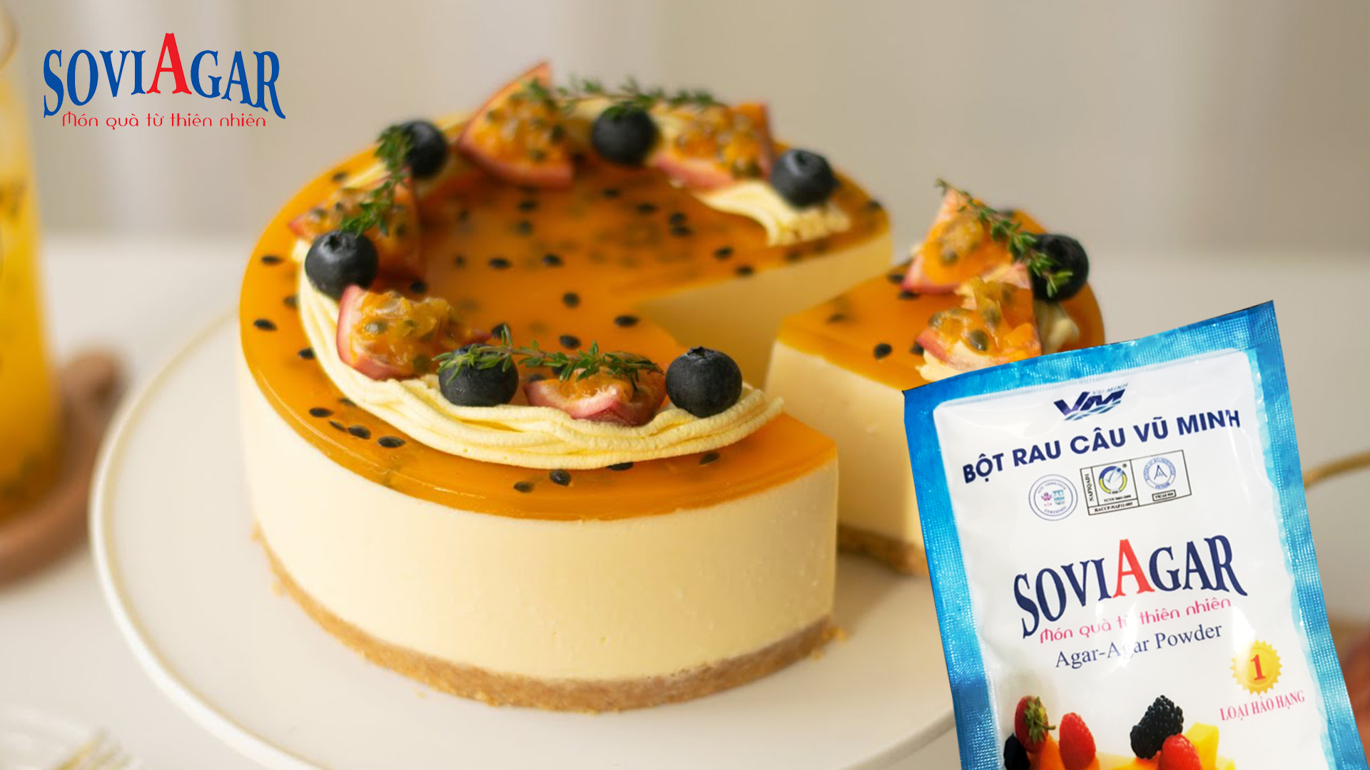 BÁNH MOUSSE CHANH DÂY – THANH MÁT, MỊN MÀNG CÙNG BỘT RAU CÂU VŨ MINH SOVIAGAR