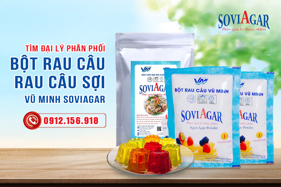 Tuyển Gấp Đại Lý Phân Phối Rau Câu Vũ Minh SoviAgar – Chiết Khấu Cao, Hỗ Trợ Kinh Doanh!