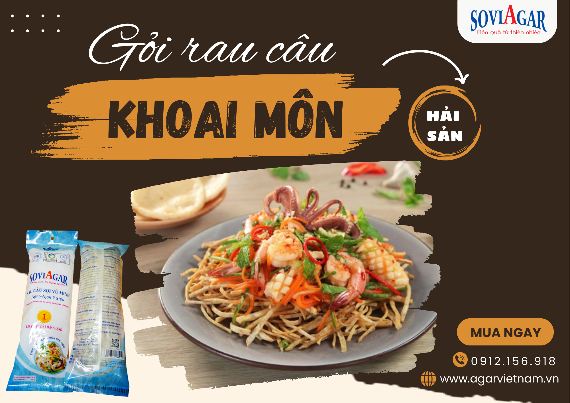 Vị Giòn – Vị Mát – Vị Yêu Thương: Cùng Làm Gỏi Khoai Môn Hải Sản Rau Câu Cho Gia Đình