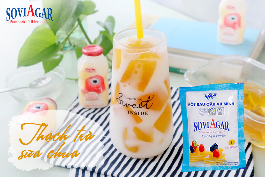 Làm Thạch Trà Sữa Chua – Ngon Mát & Lành Từ Bột Agar-Agar Vũ Minh