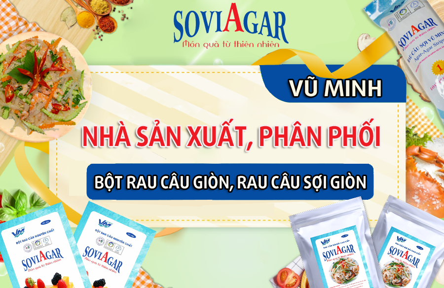 Đơn Vị Cung Cấp & Sản Xuất Rau Câu Sợi, Bột Rau Câu Hàng Đầu Việt Nam