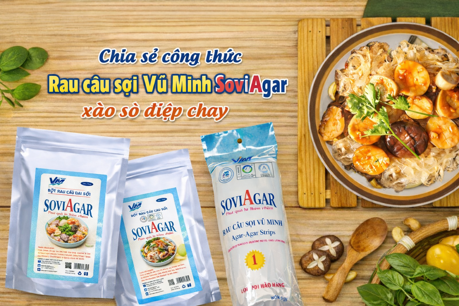 Rau Câu Sợi Xào Sò Điệp Chay – Món Ngon Thanh Đạm, Dễ Làm, Tốt Cho Sức Khỏe