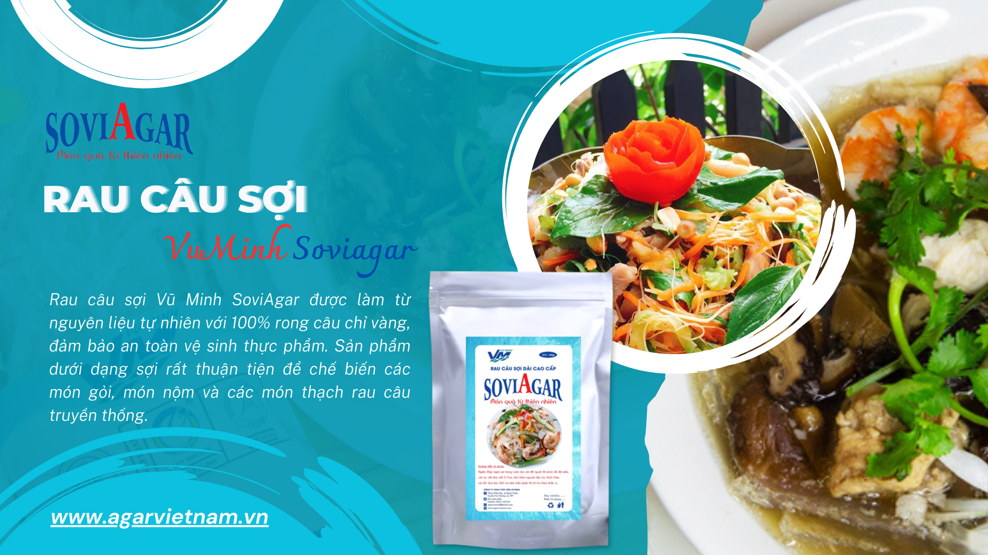 Trải Nghiệm Rau Câu Sợi Giòn Vũ Minh SoviAgar – Chuẩn Nguyên Chất, An Toàn Thực Phẩm