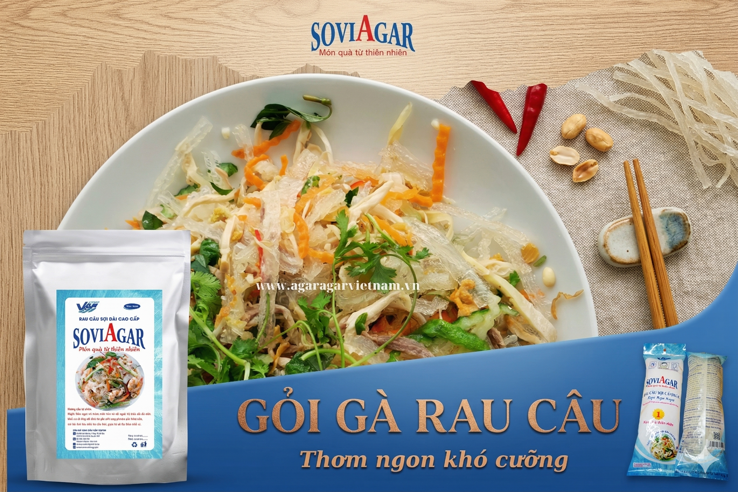 Gỏi Gà Rau Câu Sợi Vũ Minh Soviagar – Món Ngon Thanh Mát, Lạ Miệng Dễ Làm Tại Nhà