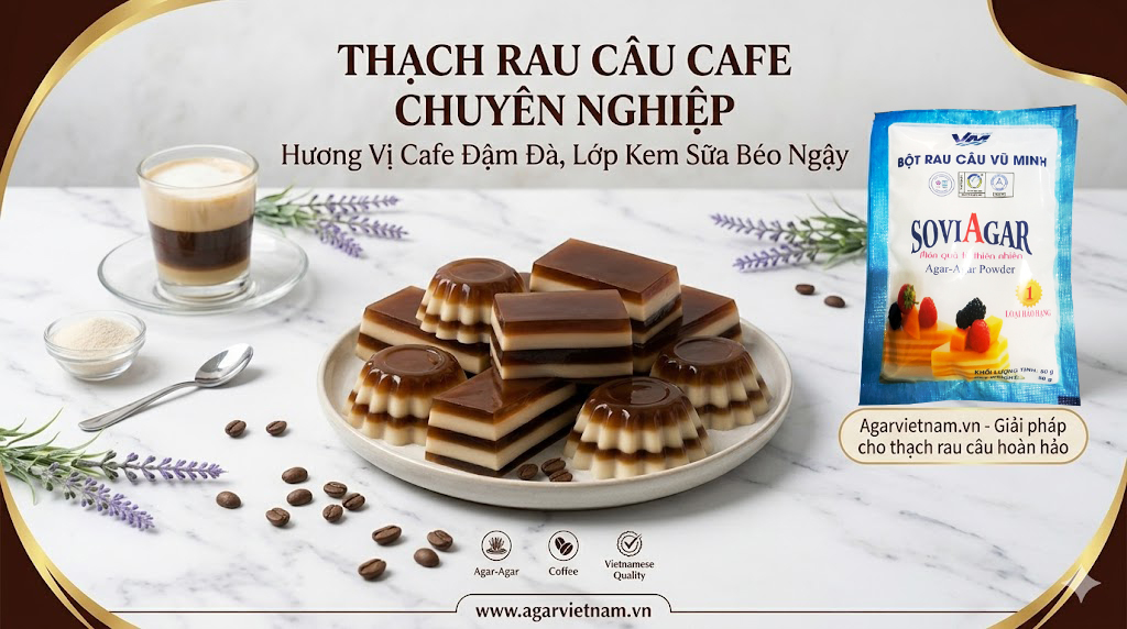 Thạch Rau Câu Cafe – Bí Quyết Tạo Nên Món Tráng Miệng Hấp Dẫn Với Bột Rau Câu Vũ Minh SoviAgar