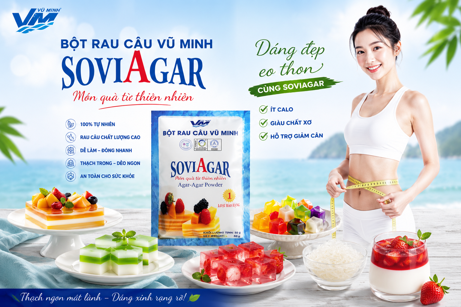 Các Món Thạch Ngon, Hấp Dẫn Từ Bột Rau Câu Vũ Minh Soviagar
