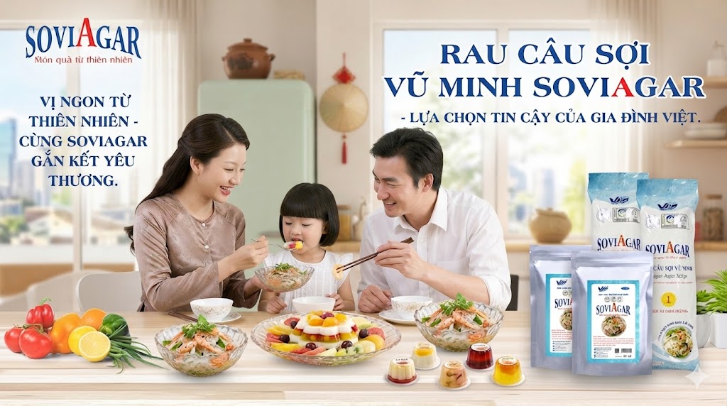 Rau Câu Sợi Vũ Minh SoviAgar – Thanh Mát Và Tốt Cho Sức Khỏe