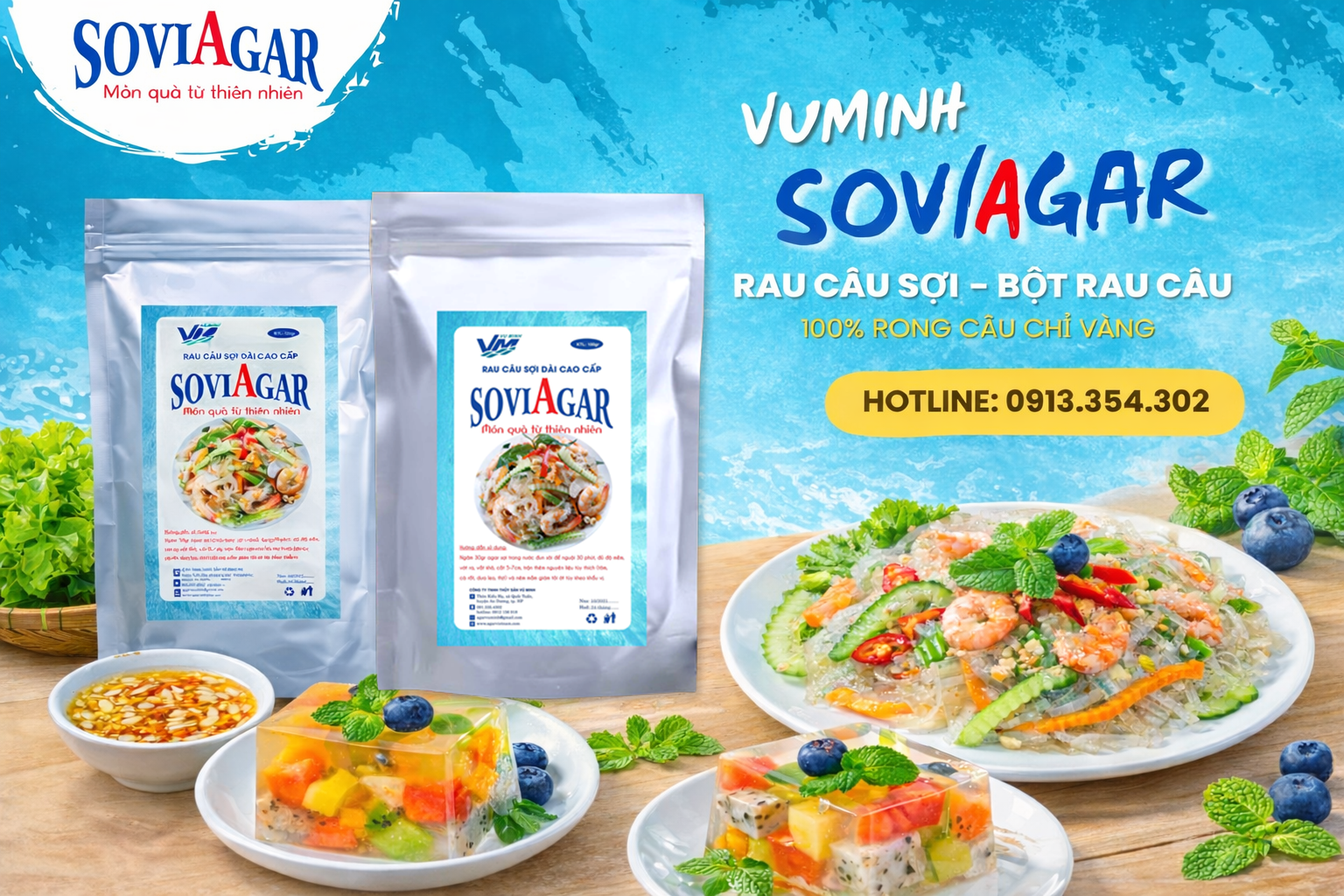 Bí Quyết Chế Biến Món Ngon Đỉnh Cao Từ Rau Câu Sợi Và Bột Rau Câu Soviagar