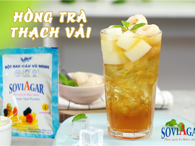 Hồng Trà Thạch Vải – Thanh Mát Mùa Hè Cùng Rau Câu Vũ Minh SoviAgar