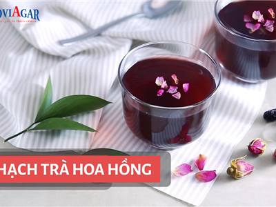 Thạch Trà Hoa Hồng – Món Ngọt Cho Làn Da Tươi Trẻ Từ Bột Rau Câu SoviAgar