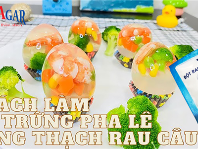 Làm Món Trứng Pha Lê Siêu Xinh Với Bột Rau Câu SoviAgar – Ăn Đã Mắt, Ngon Miệng!