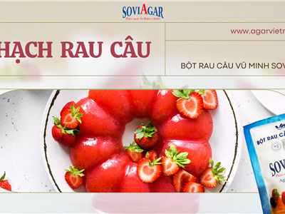 Thạch Rau Câu Dâu Tây – Sắc Hồng Ngọt Ngào, Vị Mát Lịm Tim