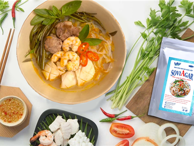 Chua Cay Đậm Đà – Giòn Ngon Khó Cưỡng Với Miến Hải Sản Từ Rau Câu Sợi 